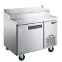 Dukers DPP44-6-S1 Commercial Single Door Pizza Prep Table Refrigerator