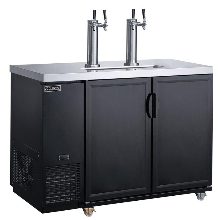 Dukers DKB60-M2 Dual Tap Kegerator Beer Dispenser