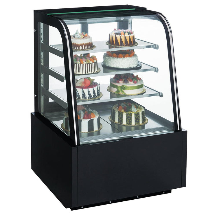 Dukers DDM48R-CB Curved Glass 48" Cake Showcase