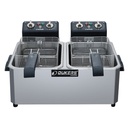 Dukers DCF10ED 20lb Two Basket Electric Countertop Fryer