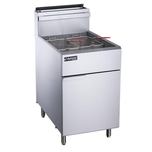 Dukers - DCF5-NG, Commercial 70Lbs Deep Fryer with 5 Tube Burners Natural Gas 150,000 BTU's