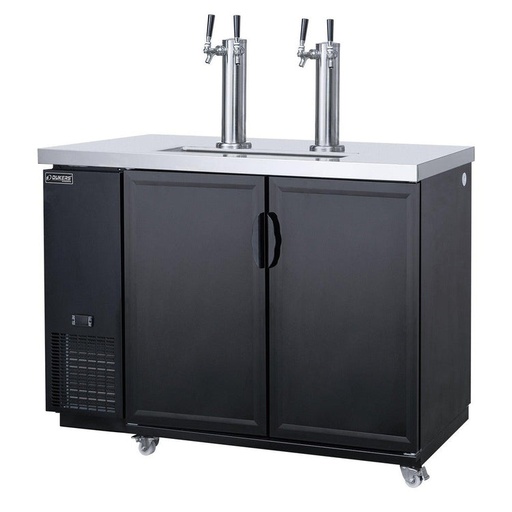 Dukers DKB48-M2 Dual Tap Kegerator Beer Dispenser