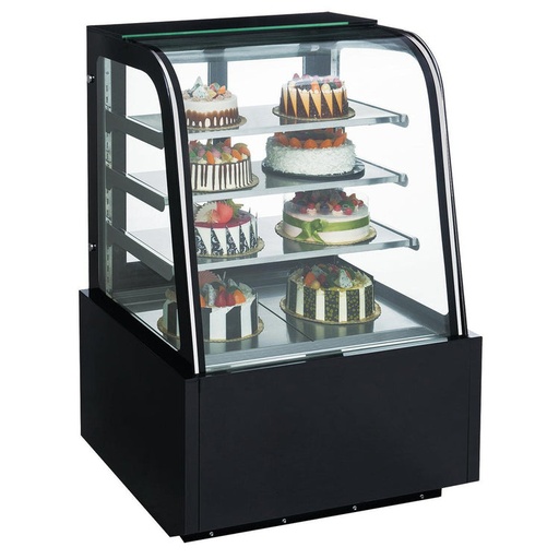 Dukers DDM36R-CB Curved Glass 36" Cake Showcase